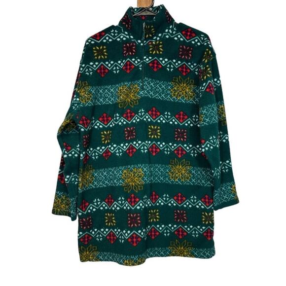Vintage Victoria’s Secret Country 1/2 Zip Fleece Northern Isle Jacket‎ Size S - Picture 1 of 11